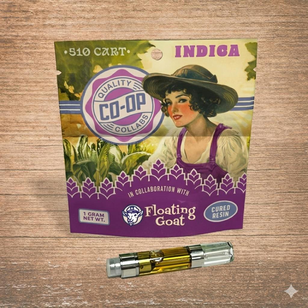 CO-OP x Floating Goat "Purple Payton" 1g Cartridges