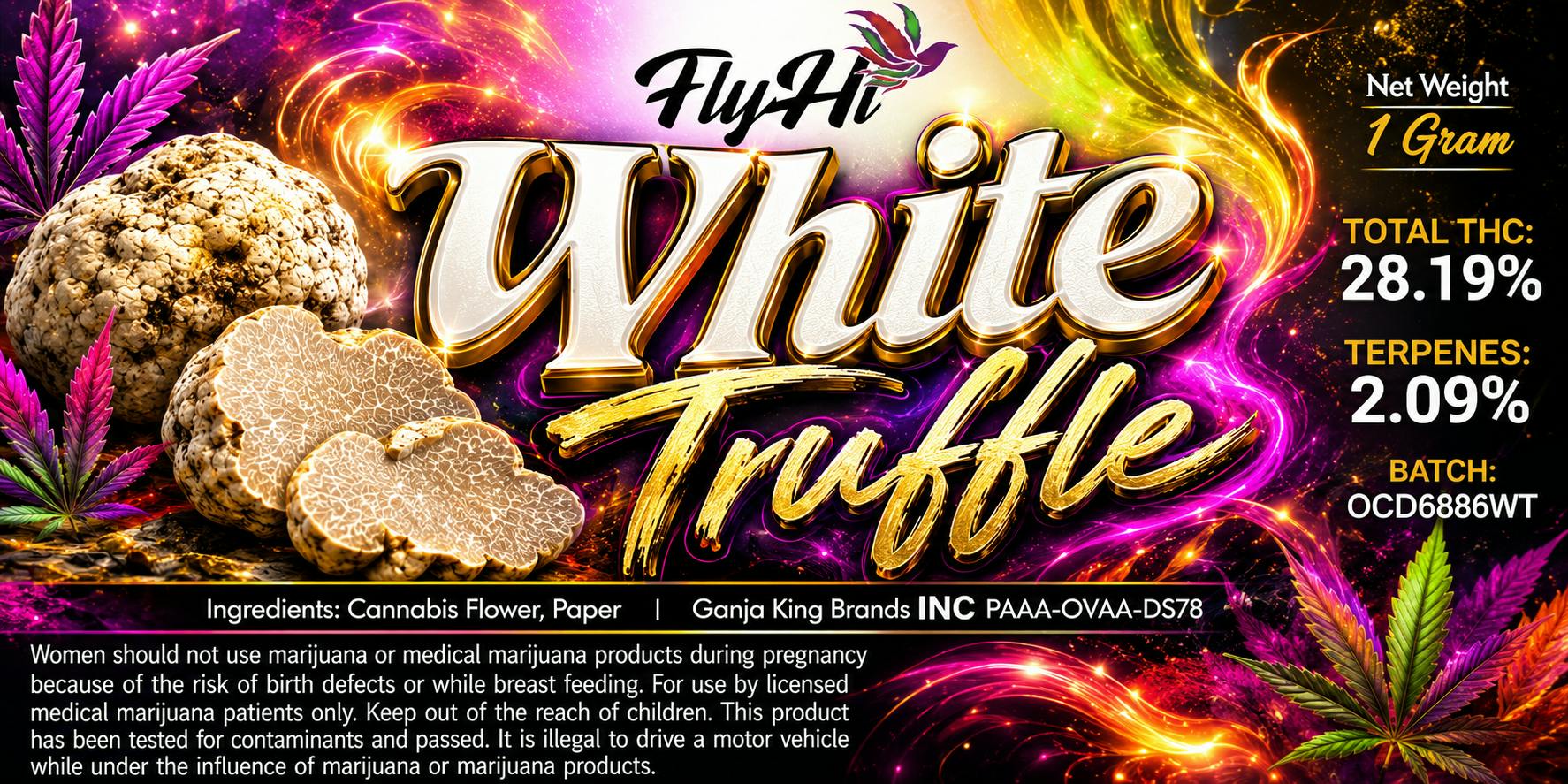 Fly Hi "White Truffle" 28pk Pre Rolls