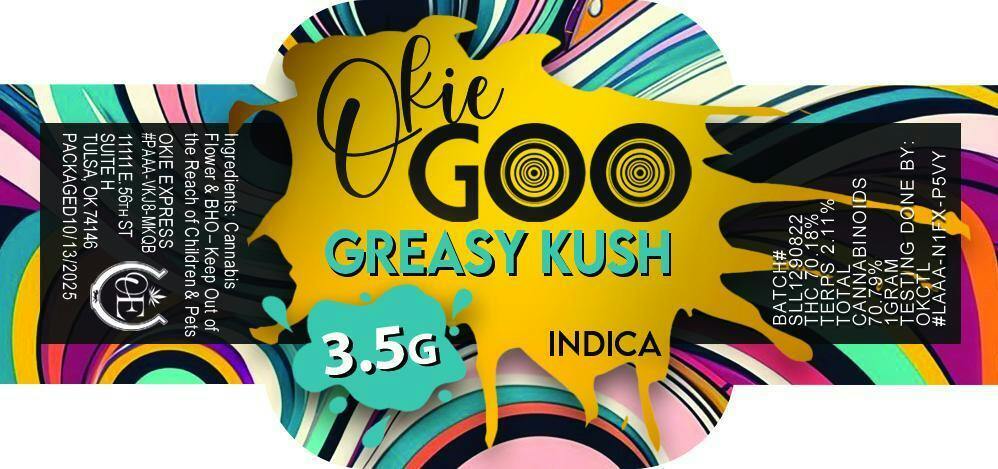 Okie Goo "Greasy Kush" 3.5g concentrate