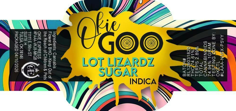 Okie Goo "Lot Lizardz" 1g Concentrate