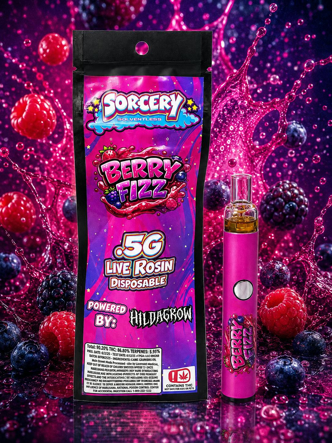 Sorcery "Orange Berries" .5g Rosin Disposable