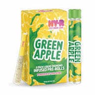 Green Apple | Hy-R Infused Pre-rolls | 0.6g each | 5pk by Goldkine