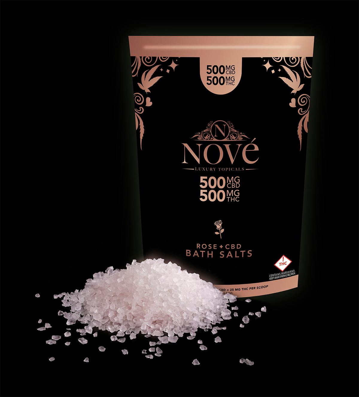 Nove | 1:1 Rose | 500mg Bath Salts