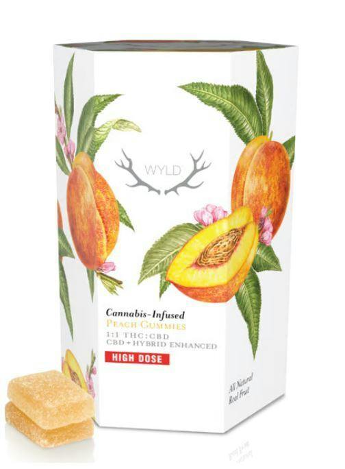 *HIGH DOSE* Peach 1:1 Hybrid Enhanced Gummies | 1000mg