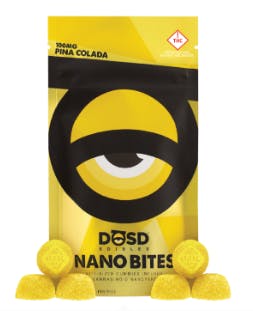 Nano Bites - Piña Colada 100mg by DŌSD Edibles