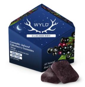 Elderberry 2:1 Indica Enhanced + CBN Gummies | 100mg | 10ct | 10mg/ea by WYLD
