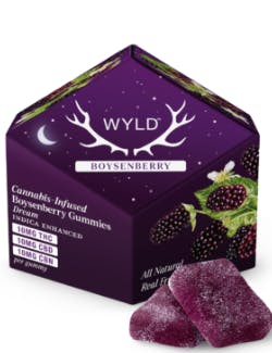Boysenberry 1:1:1 THC:CBD:CBN Indica Gummies | 100mg | 10ct | 10mg/ea