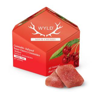 Sour Cherry Indica Enhanced Gummies | 100mg | 10ct | 10mg/ea