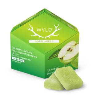 Sour Apple Sativa Enhanced Gummies | 100mg | 10ct | 10mg/ea