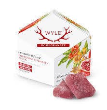 Pomegranate 1:1 THC:CBD Hybrid Enhanced Gummies | 100mg | 10ct | 10mg/ea