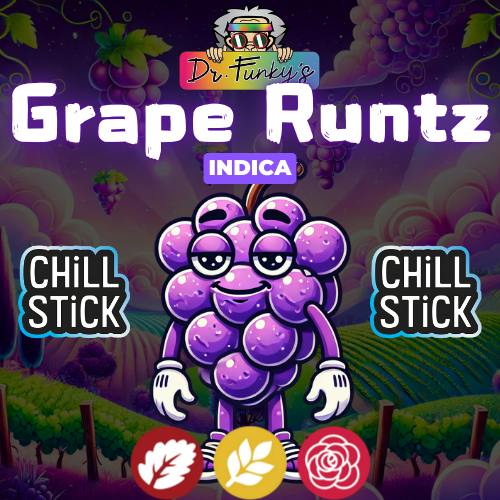 Dr. Funky's - Chill Stick Indica - Grape Runtz - 0.6g Infused Pre-roll