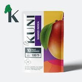 (KUNI) Mango Gummies 100mg Indica (10pack)