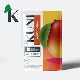 (KUNI) Mango Gummies 100mg Sativa (10pack)