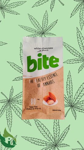 (FM) Bite Almond White Chocolate 80mg