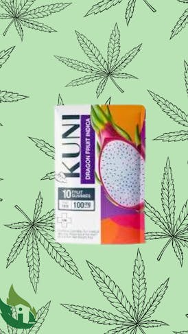(KUNI) Dragon Fruit Gummies 100mg Indica (10pack)