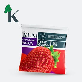 (KUNI) Strawberry Gummy 30mg indico (Low Dose)