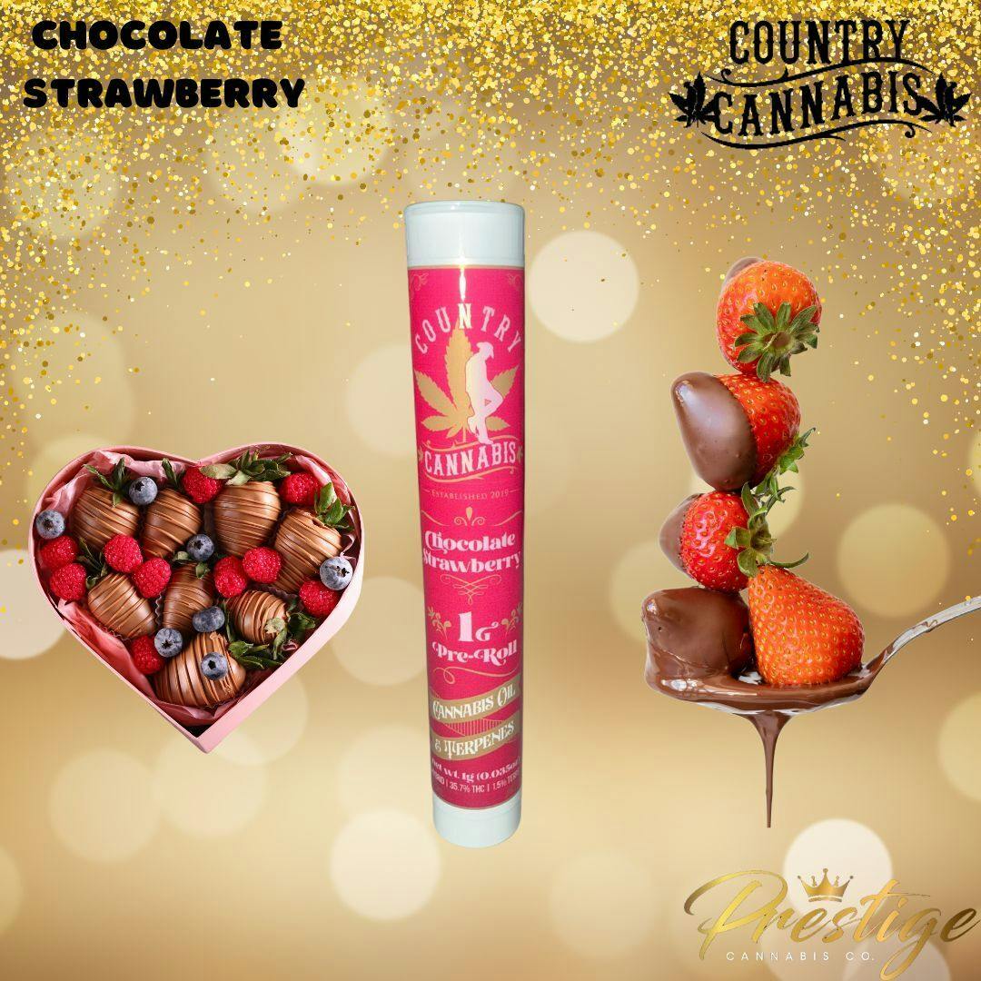 COUNTRY CANNABIS INFUSED PRE-ROLL | CHOCOLATE COVERED BANANA - HYBRID (1G)