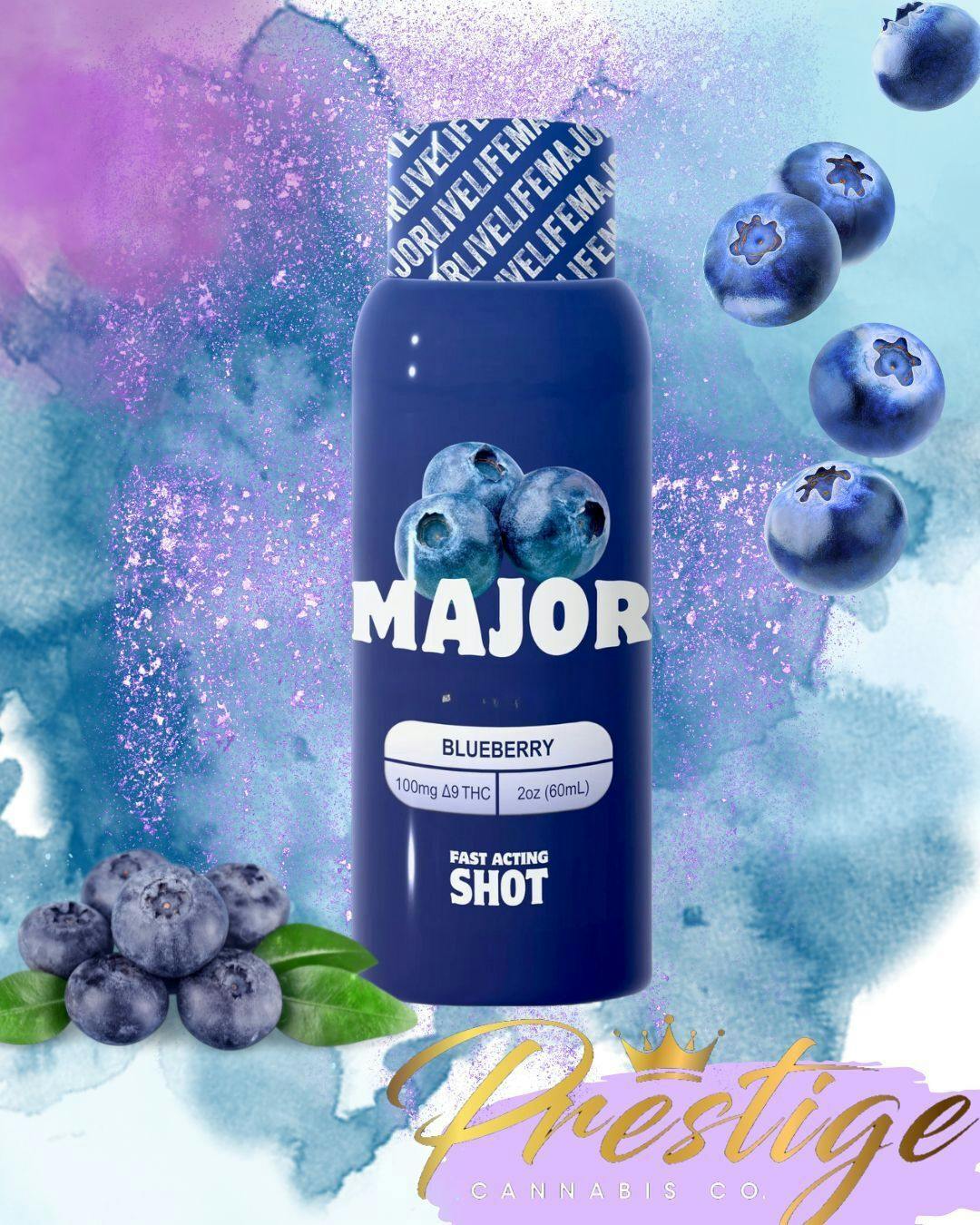Major | Blueberry Shot | 100mg | 6.7oz