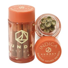 SUNDAY EXTRACTS DIAMOND INFUSED PRE-ROLL PACK | LA POP ROCKS - INDICA (7.5G)