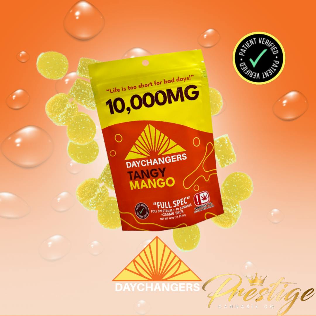 DAY CHANGERS FULL SPECTRUM GUMMIES | TANGY MANGO - HYBRID (10,000MG)