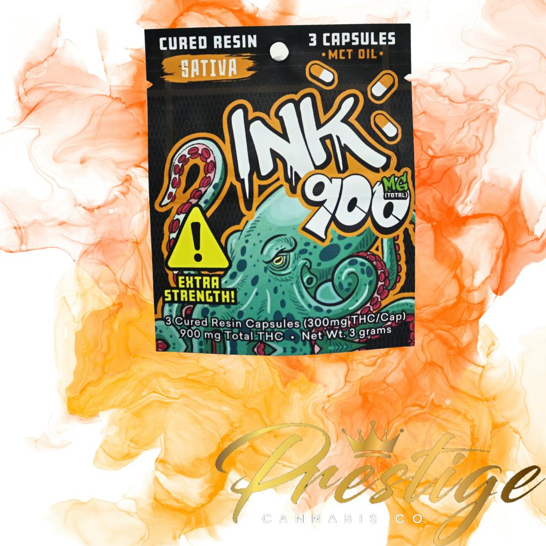 Ink | Sativa | Capsules | 900mg | 3ct | 300mg/ea