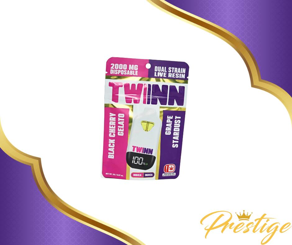 TWINN | Black Cherry Gelato x Grape Stardust | Live Resin Disposable (2g)