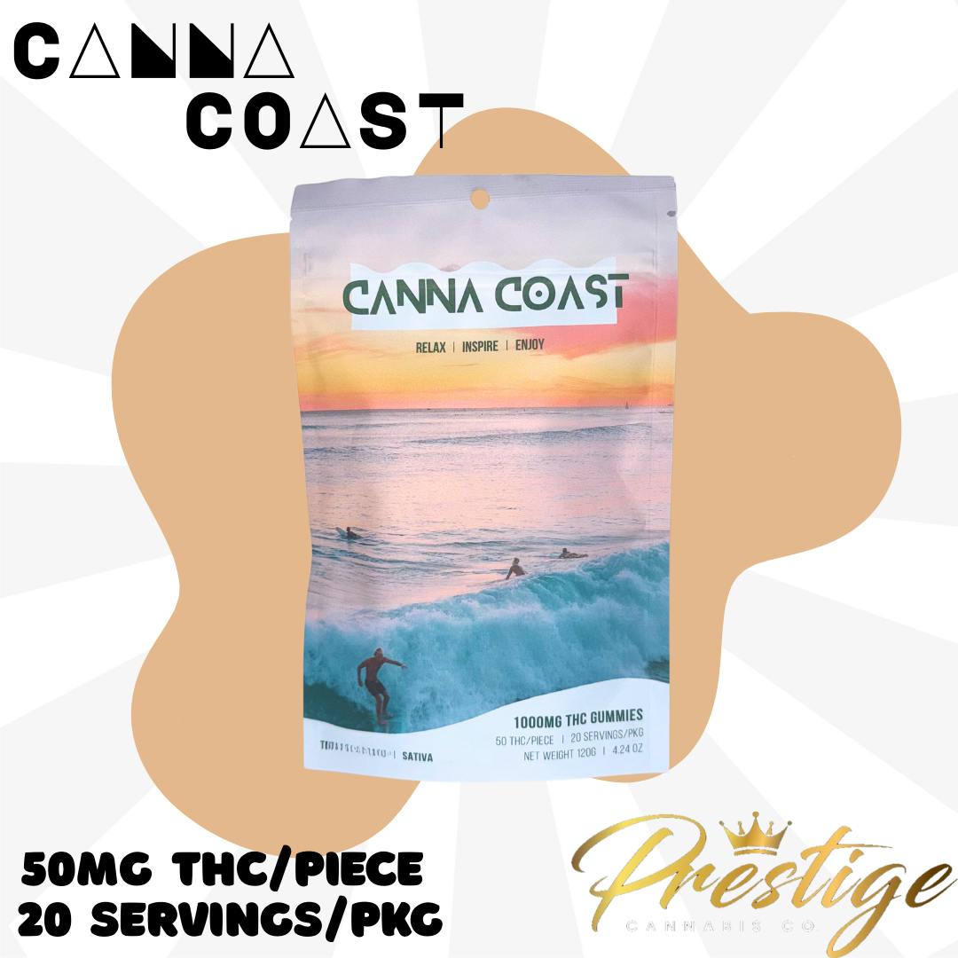 CANNA COAST GUMMIES | TROPICAL PUNCH - SATIVA (1000MG)