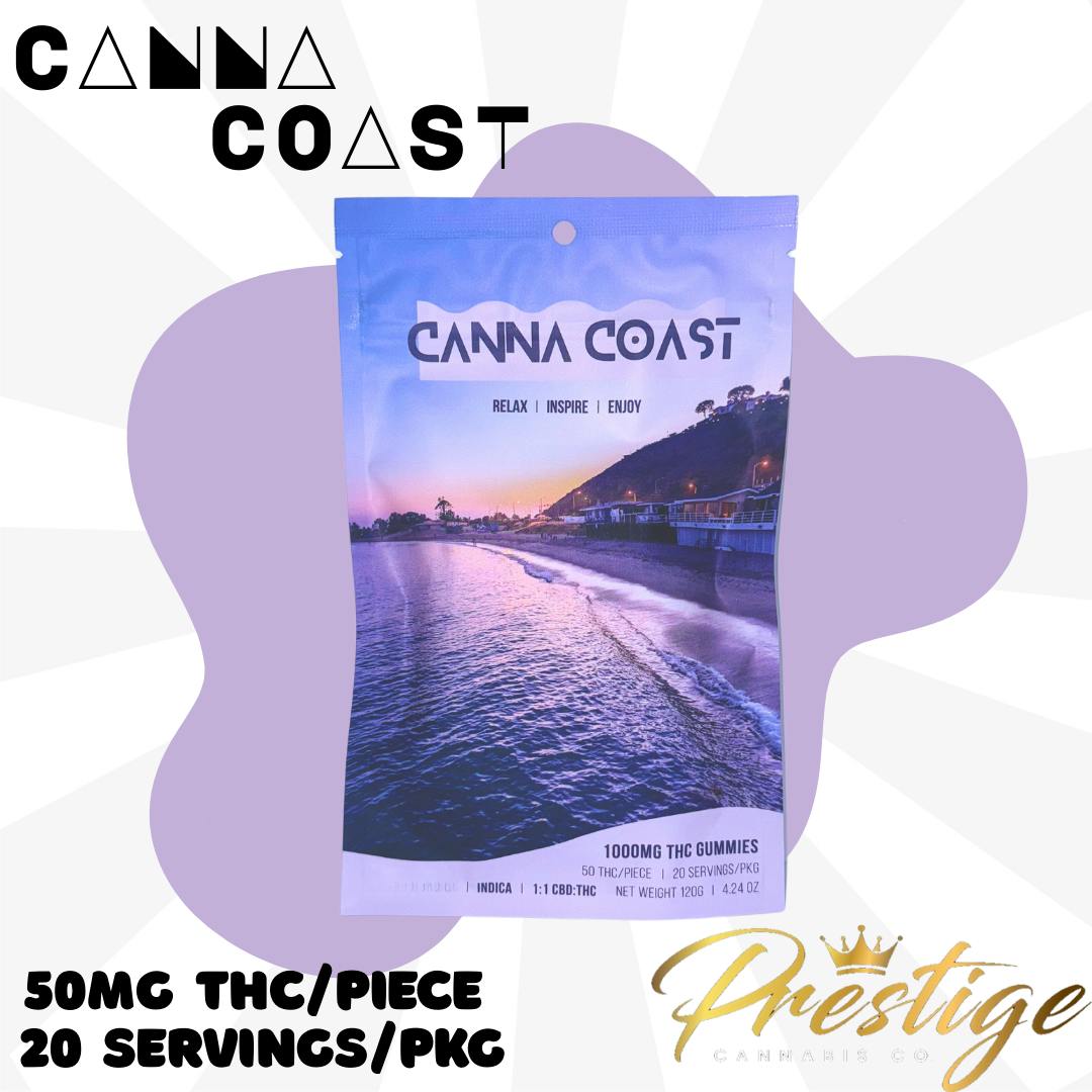 CANNA COAST GUMMIES | HUCKLEBERRY - INDICA + CBN (1000MG)