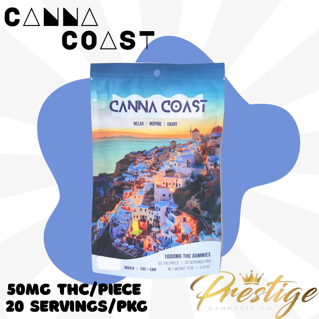 CANNA COAST GUMMIES | BLUE RASPBERRY - INDICA + CBN (1000MG)