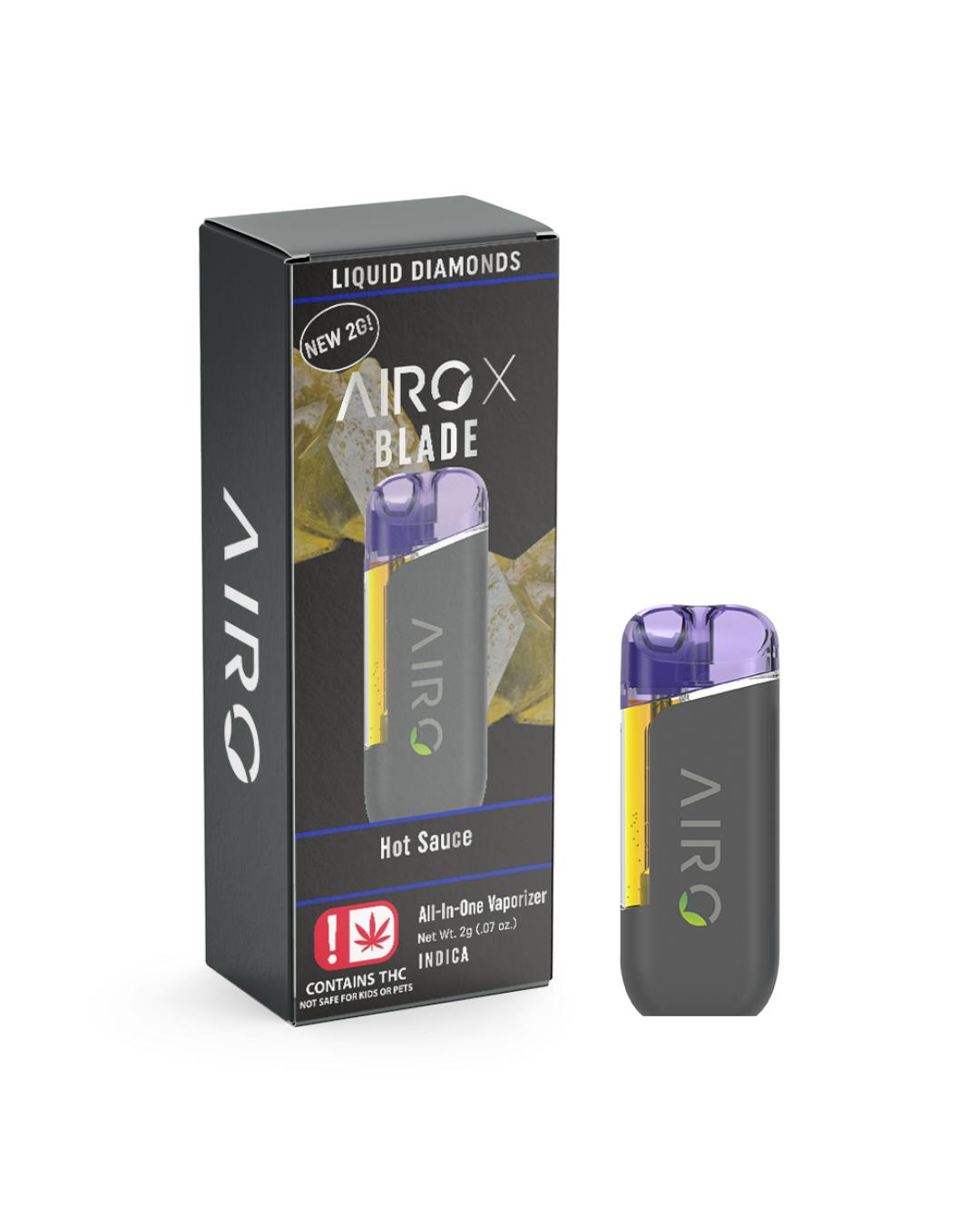 AIRO LIQUID DIAMOND SERIES DISPOSABLE | HOT SAUCE - INDICA (2G)
