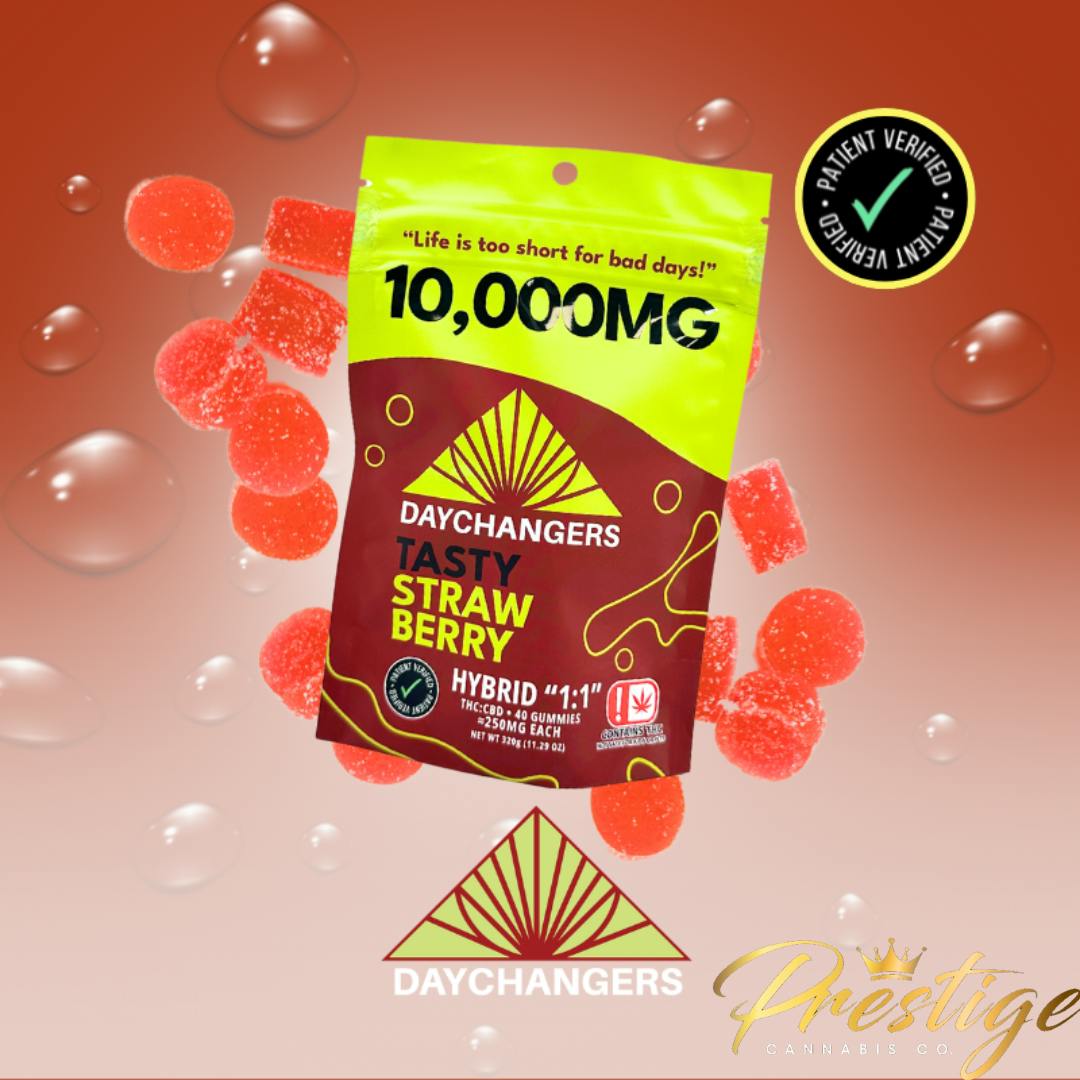 DAY CHANGER EDIBLES | TASTY STRAWBERRY - HYBRID (10,000MG)