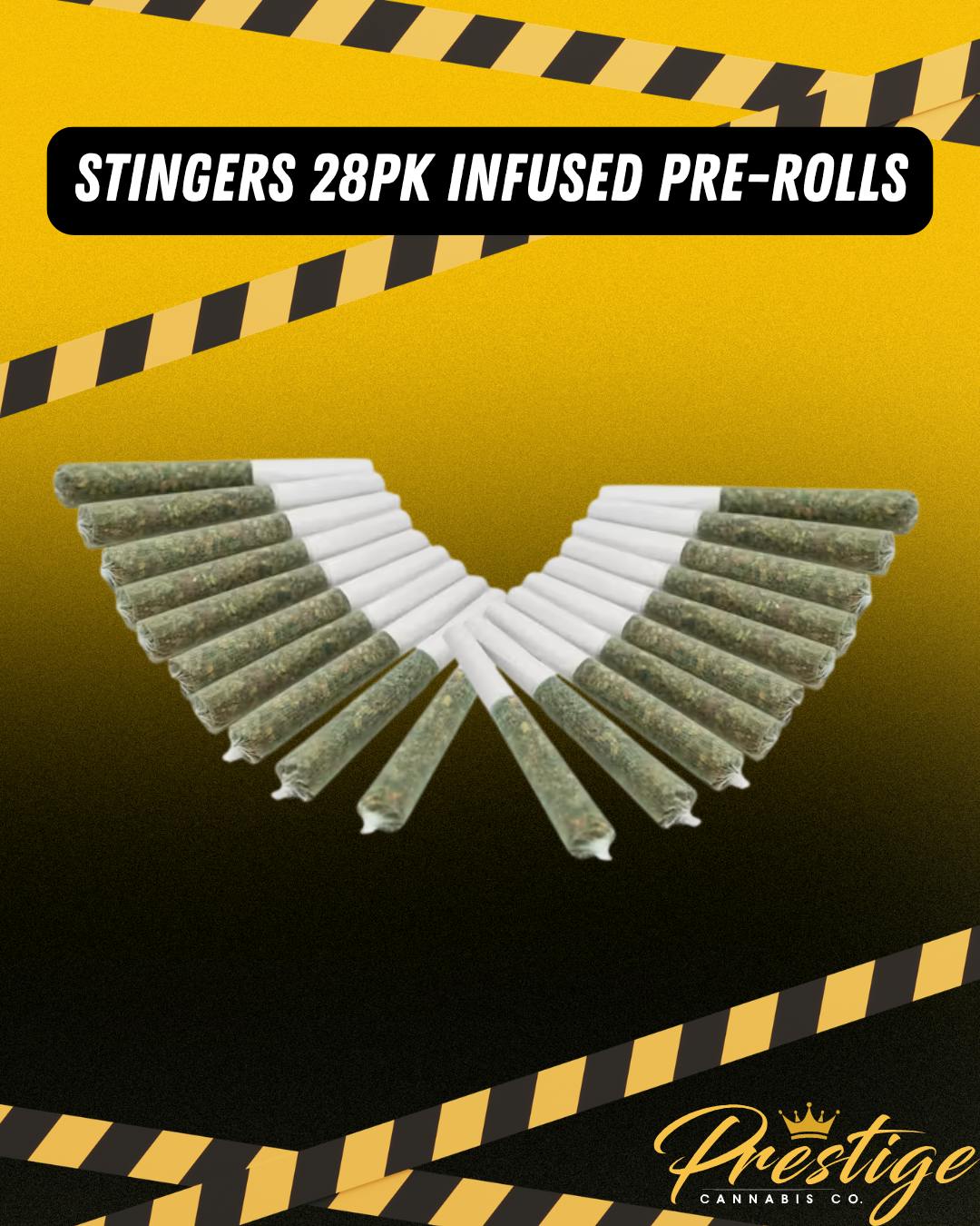 STINGERS INFUSED PRE-ROLL PACK | DPOG - INDICA (28G)