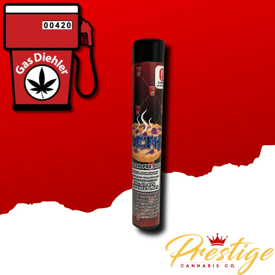 GAS DIEHLER PUMPS PRE-ROLL | CHERRY GODDESS - INDICA (1G)