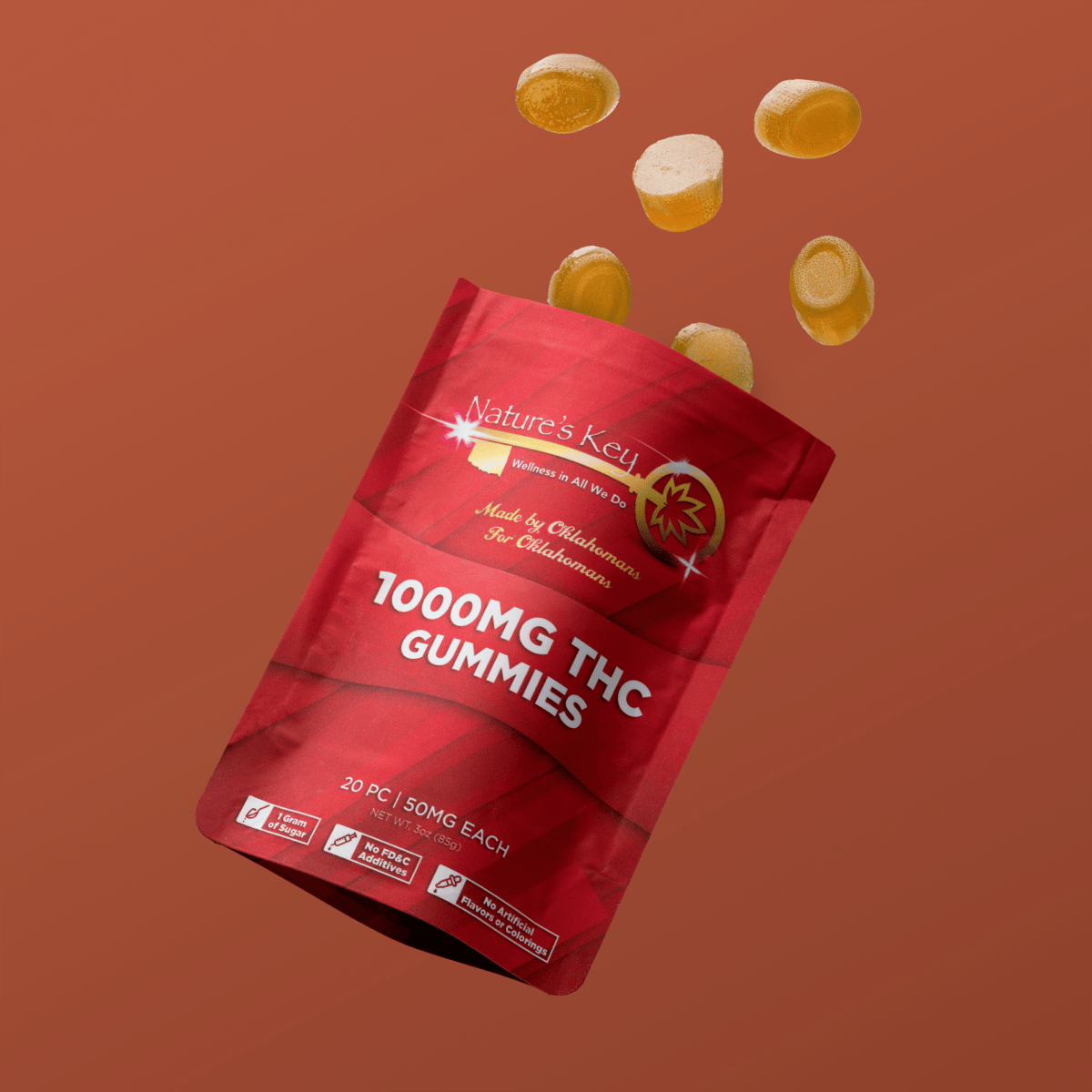 Peach | 1000mg | Indica Gummies