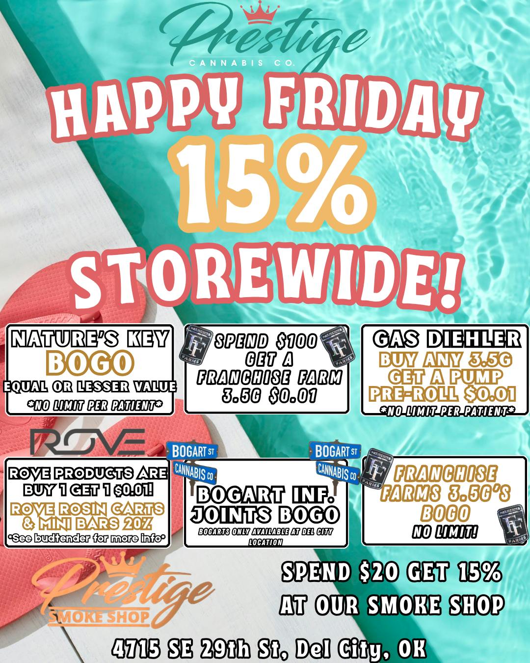 HAPPY FRIDAY, TEXT BLAST! at Prestige Cannabis Co.