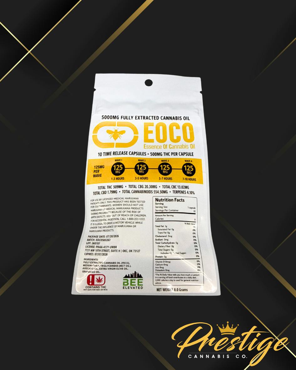 BEE ELEVATED TIME RELEASE CAPSULE | 5000MG (10PK)