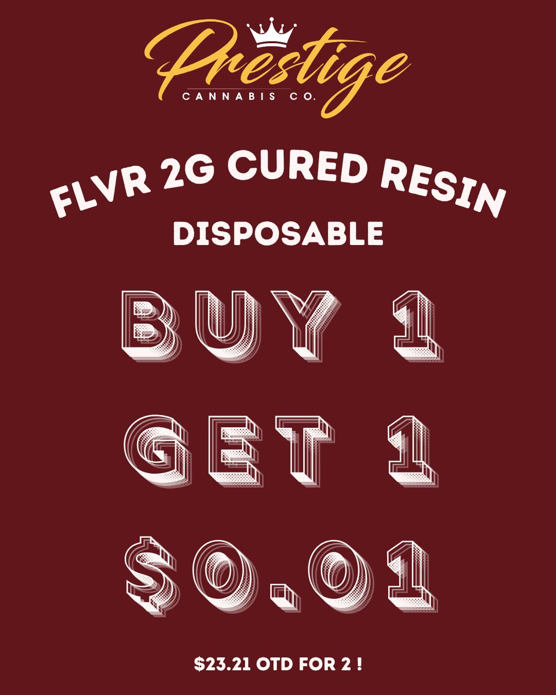 FLVR DISPOSABLES BUY 1 GET 1 $0.01 ~ WHILE SUPPLIES LAST~