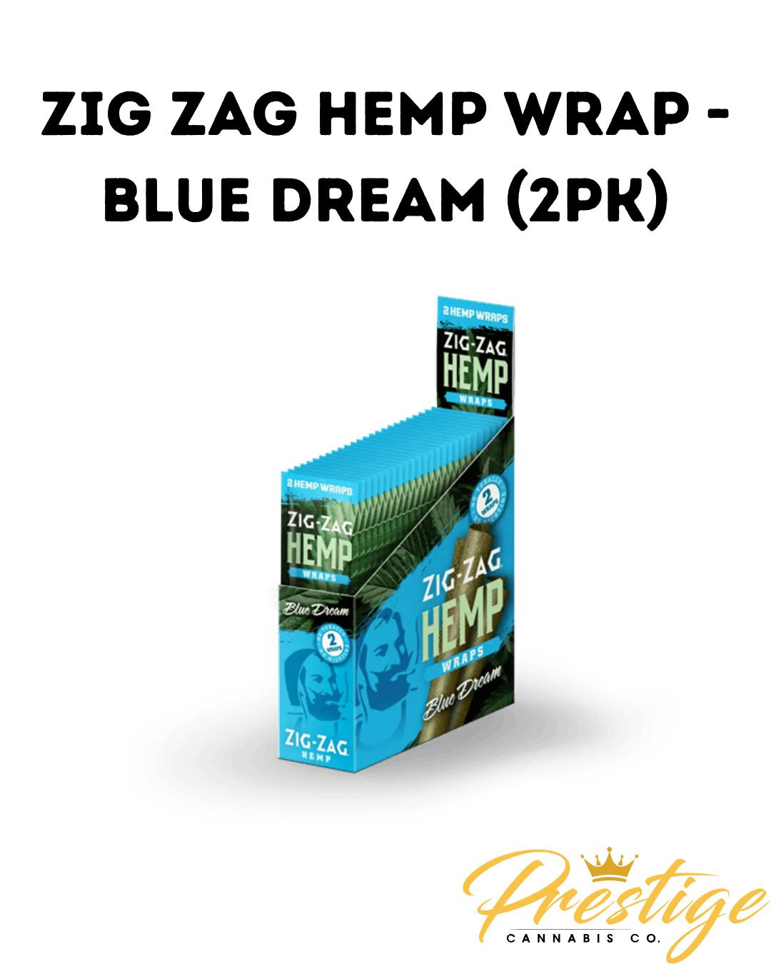 ZIG ZAG HEMP WRAPS | BLUE DREAM (2PK)