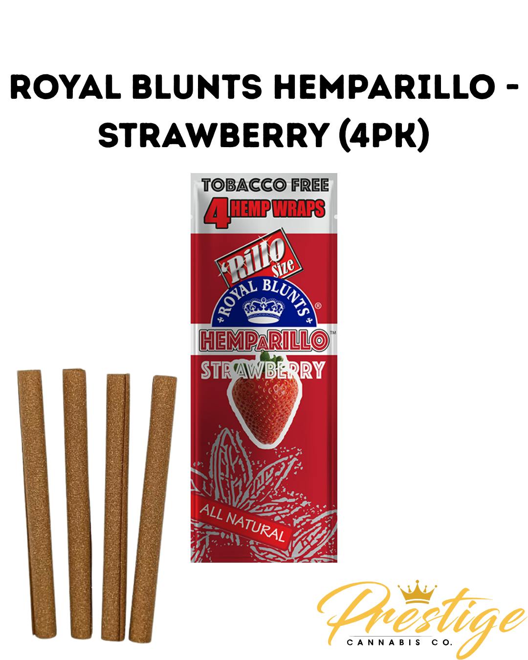 ROYAL BLUNTS HEMPARILLOS | STRAWBERRY (4PK)