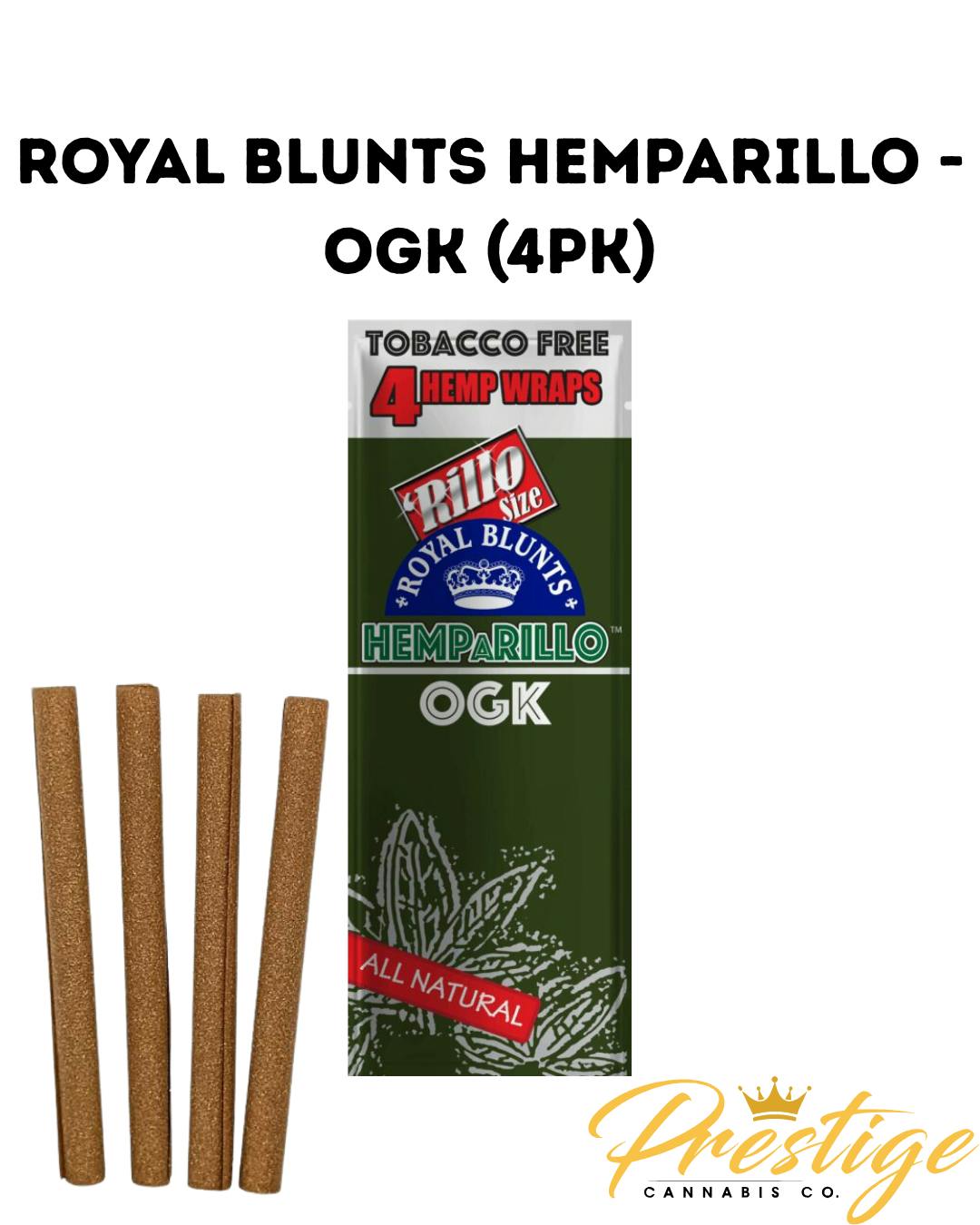 ROYAL BLUNTS HEMPARILLOS | OGK (4PK)
