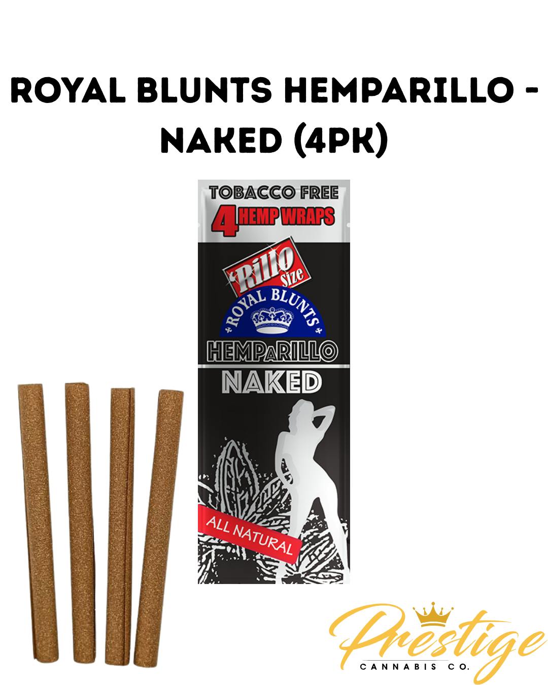ROYAL BLUNTS HEMPARILLOS | NAKED (4PK)