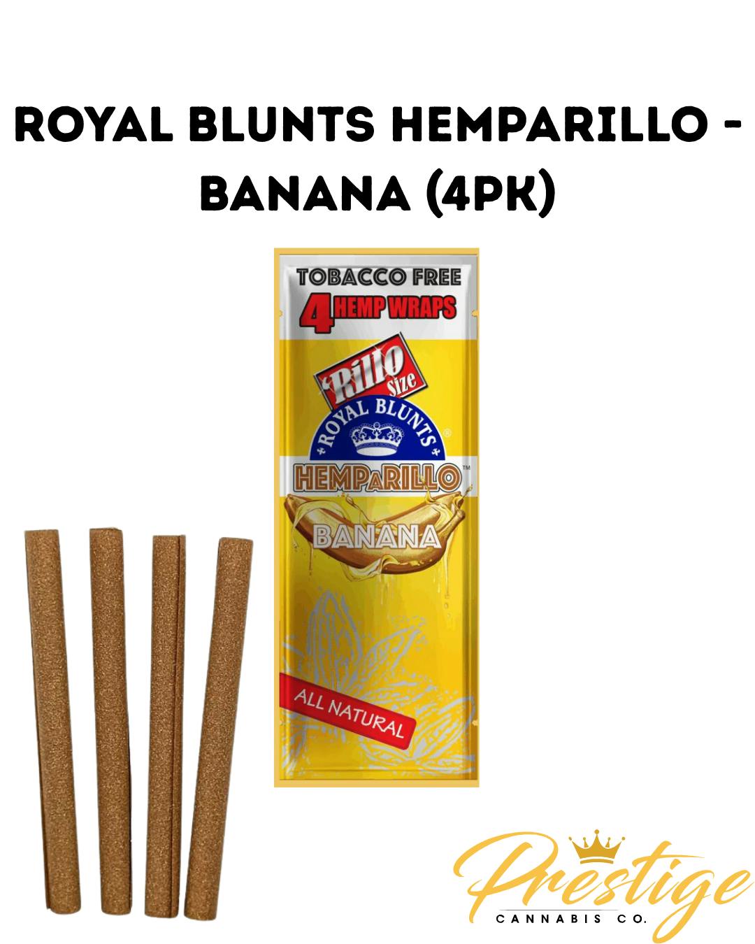 ROYAL BLUNTS HEMPARILLOS | BANANA (4PK)