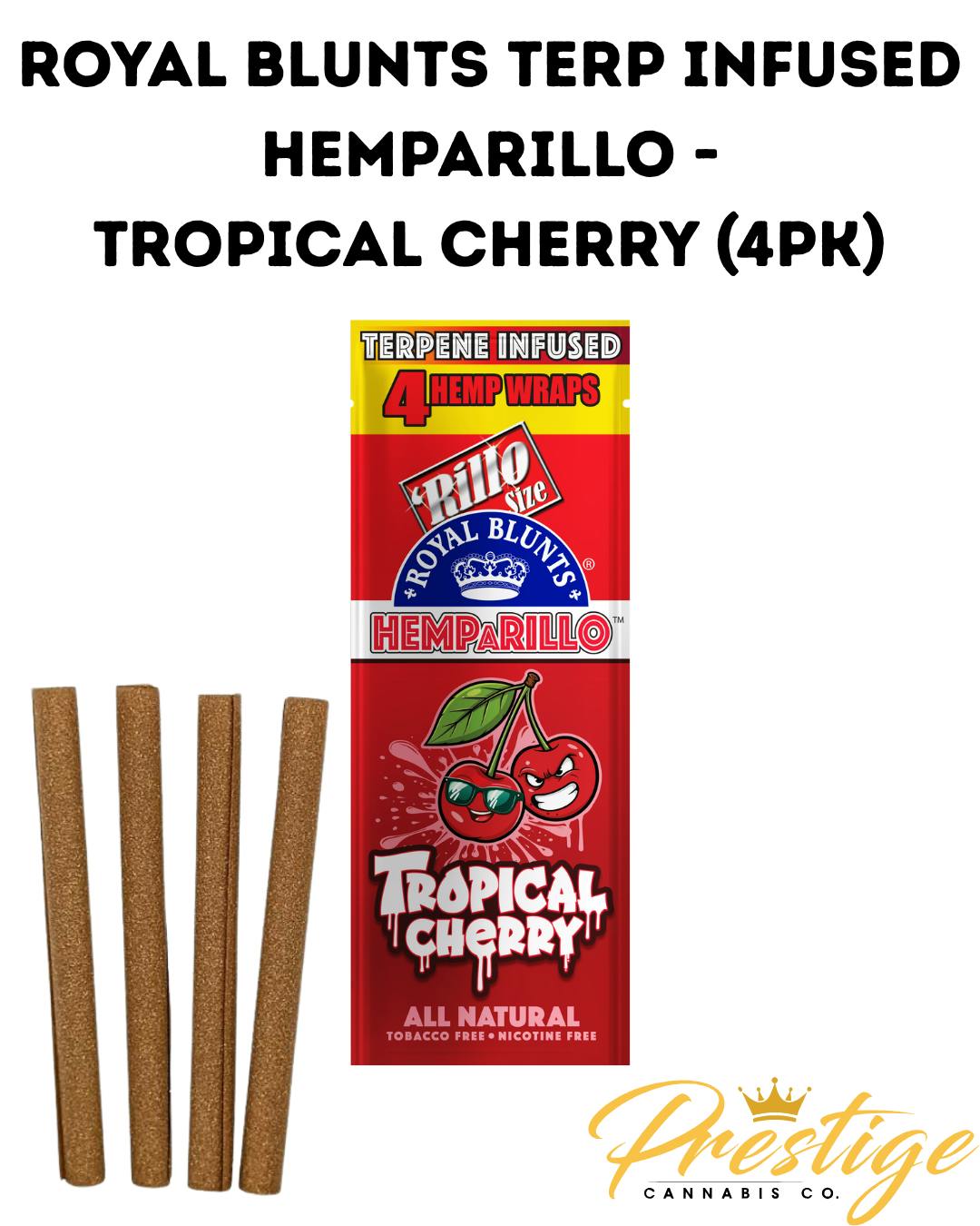 ROYAL BLUNTS TERPENE INFUSED HEMPARILLOS | TROPICAL CHERRY (4PK)