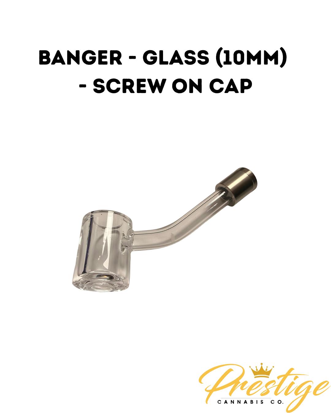 BANGER | GLASS WITH SCREW CAP (10MM) - DESIGNS VARY