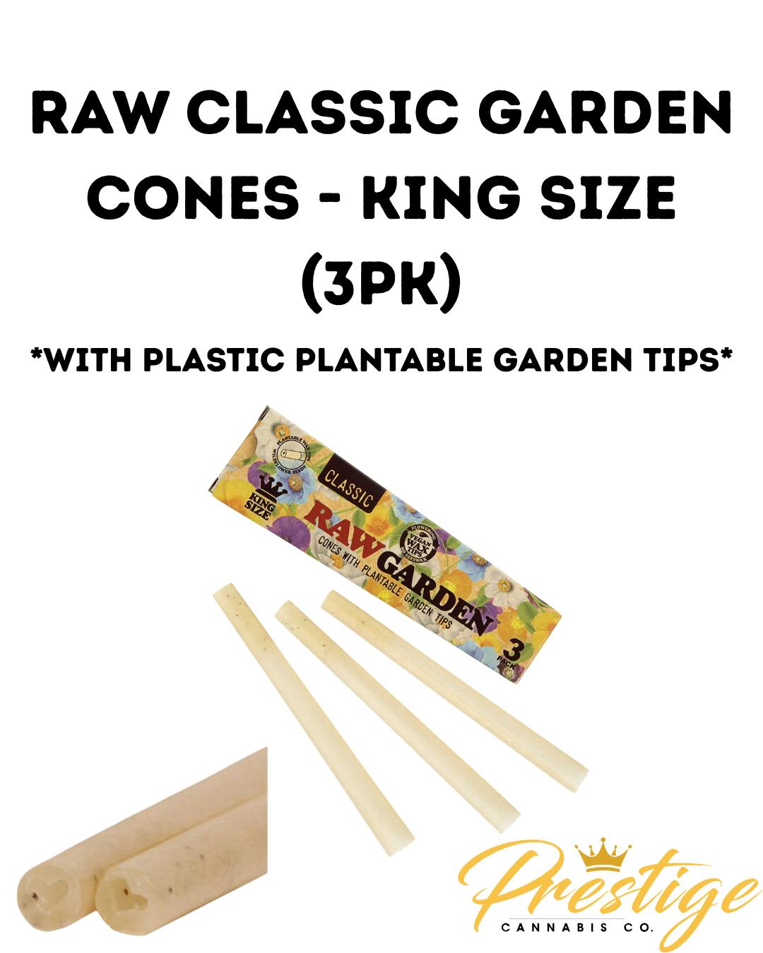 RAW CONES | GARDEN CLASSIC - KING SIZE (3PK)