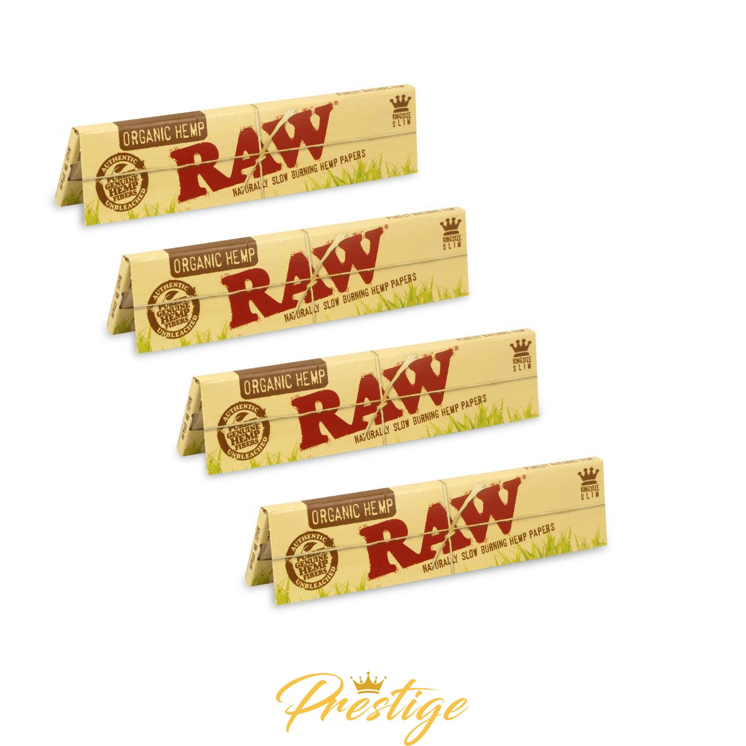 RAW PAPERS | ORGANIC HEMP - KING SIZE SLIM (32PK)