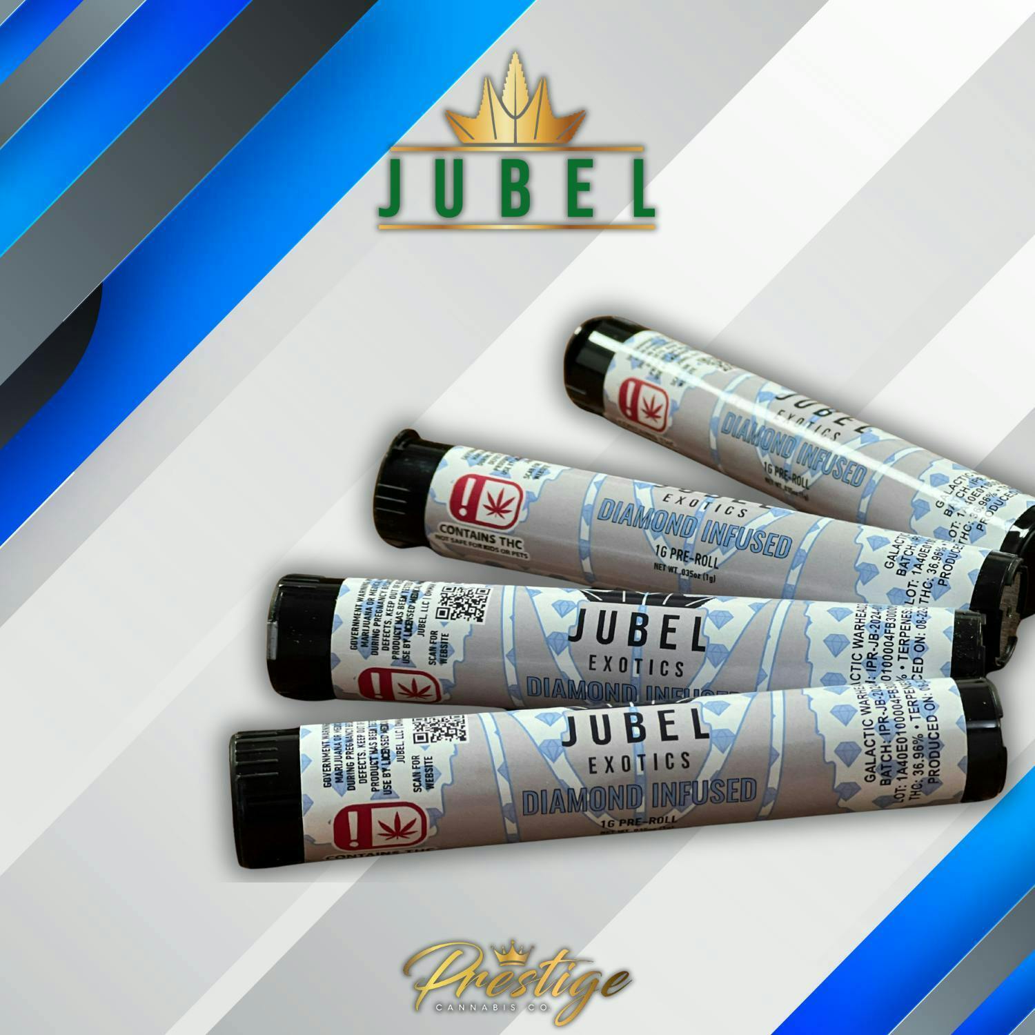 Jubel | Premium Diamond Infused Pre-Roll | Galactic Warheadz | 1 Gram