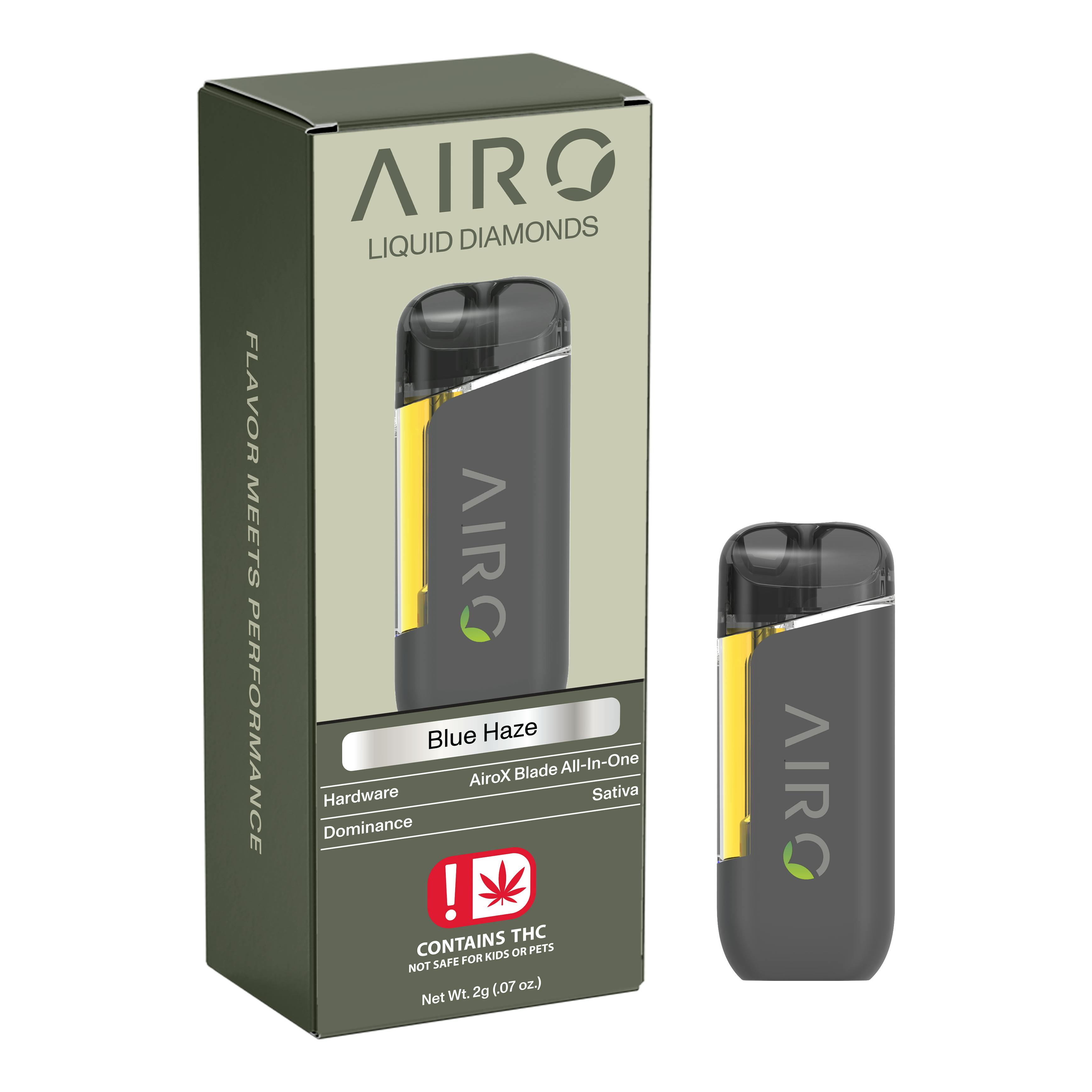 AIRO LIQUID DIAMOND SERIES DISPOSABLE | BLUE HAZE - SATIVA (2G)