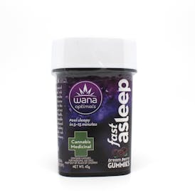 2x$50 WANA Quick Fast Asleep Gummies - Dreamberry (THC/CBD/CBN)