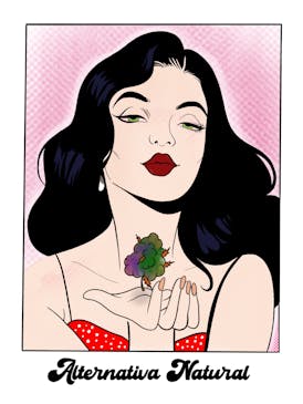 AN Pop Art Woman Sticker